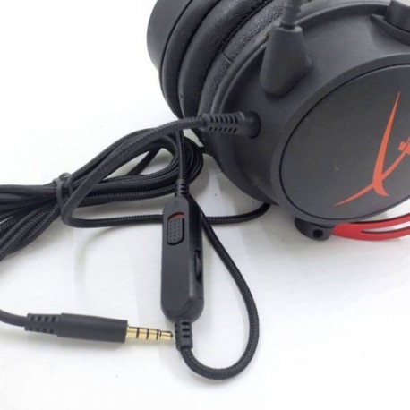 Fekete szín - Hordozható audiokábel fejhallgató kábel audiokábel vonal HyperX Cloud Mix Cloud Alpha Gaming