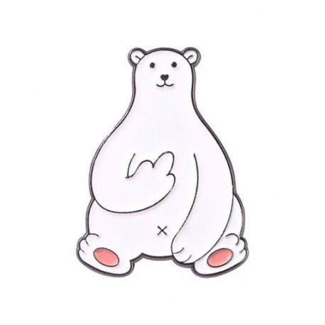 Fém színe: XZ5011 - Középsujj Állati Zománc Pin Vicces Kutya Macska Süni Jegesmedve Brossok Fém Jelvények Táska Ruhák