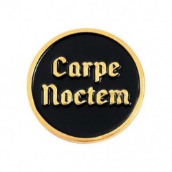 Fém színe: XZ2808 - Fogalmam sincs hova megyek Zománctű Egyedi Fekete Kerek Bross Jelvény Táska Ing hajtóka Csat Ékszer