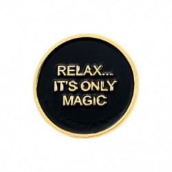 Fém színe: XZ2812 - Fogalmam sincs, hova megyek Zománcozott Pin Egyedi Fekete Kerek Bross Jelvény Táska Ing hajtóka Csat