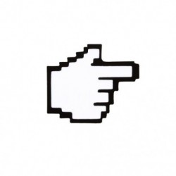 Fém színe: CC844 - Klasszikus pixel kurzorok bross Photoshop eszköztár pinek AI idézetek zománc homokóra számítógép