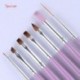Szín: három ecset (7db) - NICOLE DIARY Akril púder 10ml Tip Extension French Nail Polymer Powder Körömhosszabbító Köröm