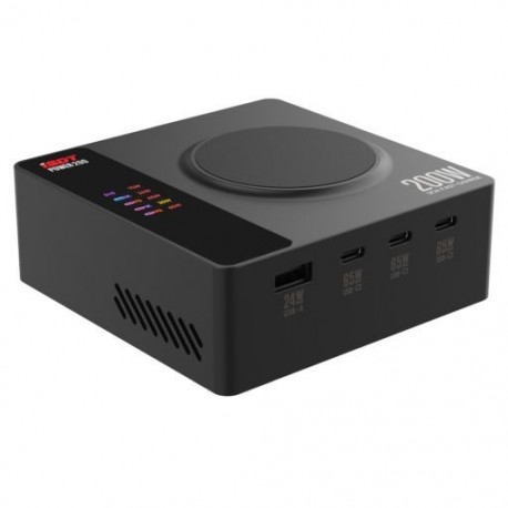 Szín: 1db-AU - ISDT POWER 200 asztali gyorstöltő 200 W ultra nagy teljesítményű multi gyors vezeték nélküli töltési