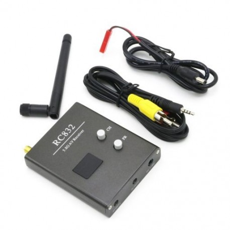 Szín: Vevő RC832 40CH - TS832 RC832 vevő 48Ch 5.8G 600mw 5km Wireless AV Transmitter for FPV Multicopter RC Repülőgép