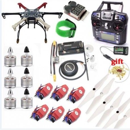 Szín: F550 FS-I6 IA6B-vel - F550 Quadcopter Frame Kit APM2.8 Vezérlőkártyával 7M GPS 2212 920KV cw/ccw 30A SimonK ESC
