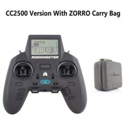 Szín: CC2500 Táskával - RadioMaster ZORRO 2.4G CC2500 / JP4in1 / ELRS Hall Gimbal LCD képernyő OpenTX/EdgeTX Radio