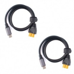 Szín: 2db - Toolkitrc SC100 Type-C – XT60 töltőkábel toolkitrc M7 M6 M6D M8S töltő csatlakozó vonal