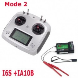 Szín: I6S IA10B - Flysky FS-i6S távirányító 10CH 2.4G FS-iA6B FS-iA10B vevővel RC repülőgép Quadcopter többrotoros