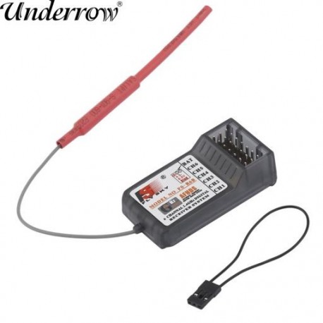 Szín: 1db - 1/2/5db FlySky FS-R6B 2.4Ghz 6CH vevő FlySky TH9X FS-CT6B FS-T6 adóhoz