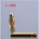 Szín: 4,0 mm - 40db/tétel 2,0mm 3,0mm 3,5mm 4,0mm 5,5mm 6,0mm 8,0mm Gold Bullet Banana csatlakozódugó ESC Lipo RC