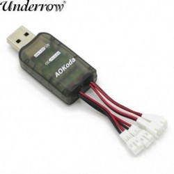Szín: 1db - AOKoda CX405 4CH Micro USB akkumulátor töltő 1S Lipo LiHV akkumulátorhoz kiváló minőségű RC helikopterhez