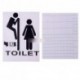 Vicces férfi női minta mosdó wc matrica dekoráció