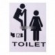 Vicces férfi női minta mosdó wc matrica dekoráció