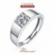 4 - 1CT Moissanite gyémánt gyűrű Eternity 925 sterling ezüst esküvői szalag, luxus labor ujjgyűrűkkel