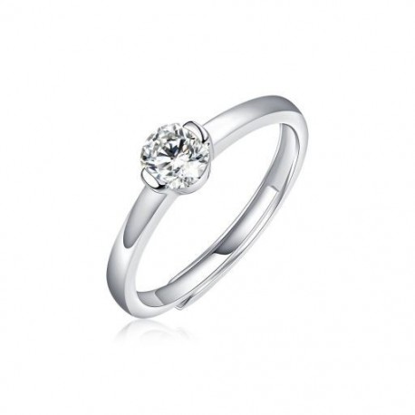 6 - 1CT Moissanite gyémánt gyűrű Eternity 925 sterling ezüst esküvői szalag, luxus labor ujjgyűrűkkel