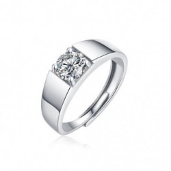 11 - 1CT Moissanite gyémánt gyűrű Eternity 925 sterling ezüst esküvői szalag, luxus labor ujjgyűrűkkel