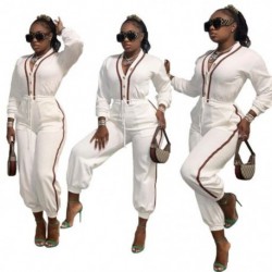 Szín: fehér XXL - Új Jumpsuit Női gomb V nyakú egyrészes ruhák Bodycon Body overálok Alkalmi divatos utcai ruházat