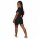 Szín: piros L - Női Új Jumpsuits Solid Rompers Cipzáros Bodycon Jogging Outfitek Egyrészes Nyári Vacsora Stretch Drop