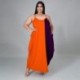 Szín: szürke 4XL - Nagy méretű maxi ruha, divatos női nyári patchwork, csúszózsebek, oldalt drapériás, elegáns, laza