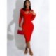 Szín: kék L - Ruhák Női Bordás Bodycon Stretch Solid Hollow Out Szexi Elegáns Divatos Utcai Ruha Maxi Ruha