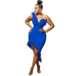 Szín: kék XXL - Ruhák Női Ruházat Bodycon V nyakú Bodycon Édes szexi buliruha Nyári Ünnep Tömeges tétel