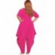 Szín: sárga 5XL - Nagy méretű női jumpsuit, laza, üreges ujjú, cipzáras, egyrészes ruházat, nyári tréningruha
