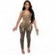 Szín: arany XXL - Női Szexi Jumpsuits Ujjatlan Rompers Bandage Bodycon Club One Piece Outfitek Charm Maker Summer