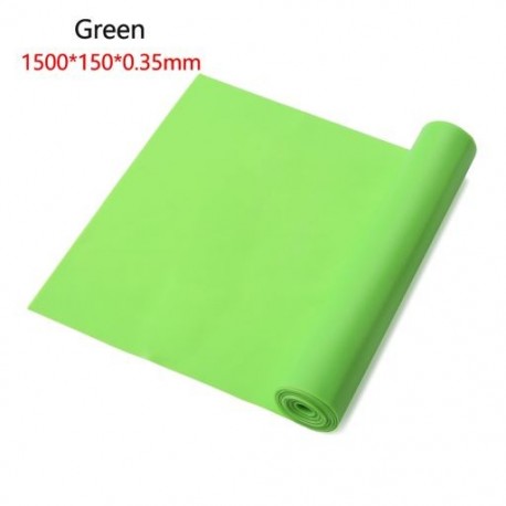 Szín: Zöld Rövid - 1 db állítható Latex ellenállású Fitness gumi Jóga Pilate edzéshez Expander Elasztikus Force Loop