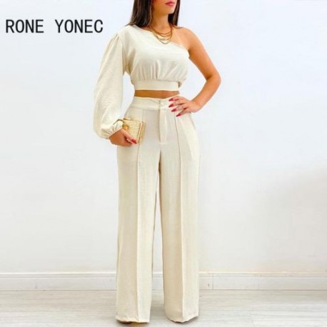 Szín: bézs XL - Női divat, elegáns, tömör egy válllámpás, ujjatlan, felső, világos vonalú dekorációval rendelkező