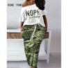 Szín: Army Green XXL - Nagy méretű női elegáns, sima gallér, mindenre nyomtatott felső és szoknya alsó húzózsinóros