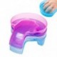 Fehér szín - 4 db/tétel Nail Art kézmosó eltávolító áztatótál Soften Nail Spa fürdőtálca gél körömlakk