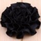 Fekete szín - 10 DB 5,5 cm-es divat kiváló minőségű elegáns szatén szalag virágok hajhoz kiegészítők hajvirág