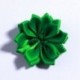 Szín: zöld - 10 DB 4CM művirág szatén virágok barkács virágcsokor hajkiegészítőkhöz Rozetta hegyes virág hajcsat