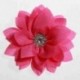 Szín: fukszia - 5 DB 8,5 cm-es 3,4 hüvelykes lótusz sifon virágok gombbal lányoknak fejpántok Műszövet virág