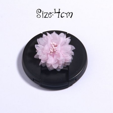 Szín: 3 - 5 db lila rózsaszín sorozat szatén sifon szövet virágok kislányoknak fejpántok fejvirág haj kiegészítők