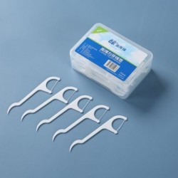 Szín: 50 darab dobozonként - 50/100db Fogselyem Stick Fogtisztító Fogközi kefe Fogselyem Pick Szájhigiéniai ápolás 1