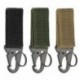 Szín: 2 db fekete - 2db Taktikai akasztócsat Molle Nylon heveder karabiner öv háromszög kulcstartó kültéri hegymászó