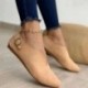 Szín: Khaki 37 - Tavasz ősz Új naplopók Női Cipők Puha divat Lapos Zapatos Női hegyes orrú sekély csónak Mujer
