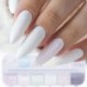 Szín: YM - 12 rácsos Sugar Körömpor Glitter Piment Holografikus Dekoráció Pulóver Hópelyhek DIY Téli Nail Art Design