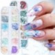 Szín: YS - Abalone Shell körmökre Mother Of Pearl Nail Art csillám szelet sellő csillámpehely nyári dekoráció manikűr