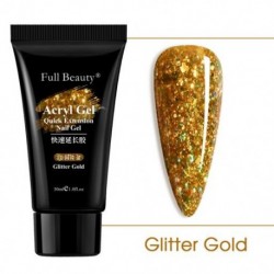 Szín: 1901-10 - 30 ml Nude Glitter Akril Poli Köröm Gél Lakk Quick Building Clear Pink Gel Hosszabbításhoz Őszi manikűr