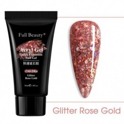 Szín: 1901-12 - 30 ml Nude Glitter Akril Poli Köröm Gél Lakk Quick Building Clear Pink Gel Hosszabbításhoz Őszi manikűr