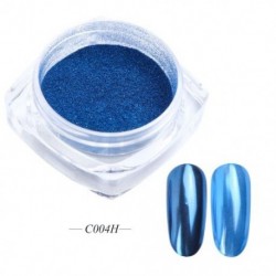 Szín: C004H - Arany króm körömpor téli dekoráció tükör köröm pigment púder pezsgő rózsaszín csillogó dörzsölő