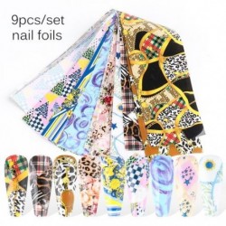 Szín: DP9102 csomag - 10 DB Transzferfólia körmökhöz Aranyos Graffiti Nail Art Design Ragasztó matrica Pakolások Betűk