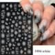Szín: LS-J24 - 3D Nail Art matricák Fehér hópelyhek Díszek Csúsztatók Körömhöz Karácsony 2022 Star Design Manikűr