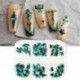 Szín: 6GPY-1 - 3D Nails Art Fém Bűbájok Kiegészítők Cool Girl Arany Ezüst Punk Rock Mini Fém Szegecs Design Köröm