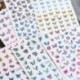 Szín: CJ-063 Fekete Sliver - Kék pillangós holografikus körömmatricák színes lézeres levél virágos csúszkák