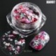 Szín: XAH07 - Mermaid Nail Art Glitter Vegyes Irregular Shell Pelyhek Lézer flitterek Fényes Nails Charms Paillette Manikűr