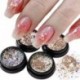 Szín: OBV02 - Mermaid Nail Art Glitter Vegyes Irregular Shell Pelyhek Lézer flitterek Fényes Nails Charms Paillette Manikűr