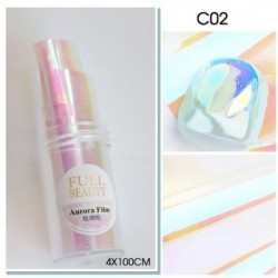 Szín: C02 palack - Aurora Nails üvegfólia fólia jégkocka köröm nyári dekor holografikus matrica gyémánt szerelem szív